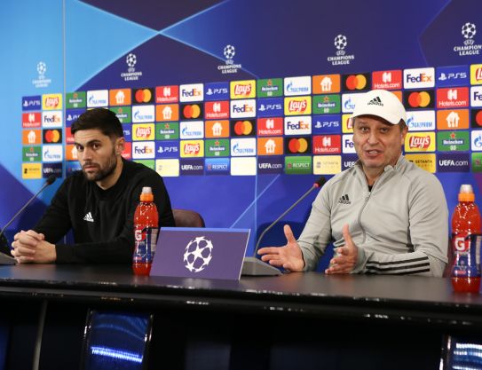 Cponferinţa de presă înaintea meicului cu «Inter»