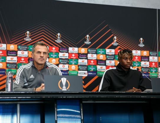 Stjepan Tomas press conference on the eve of the match with Manchester United