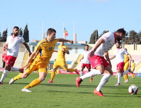 L’équipe nationale de Moldova a fait un match nul et vierge contre Malte