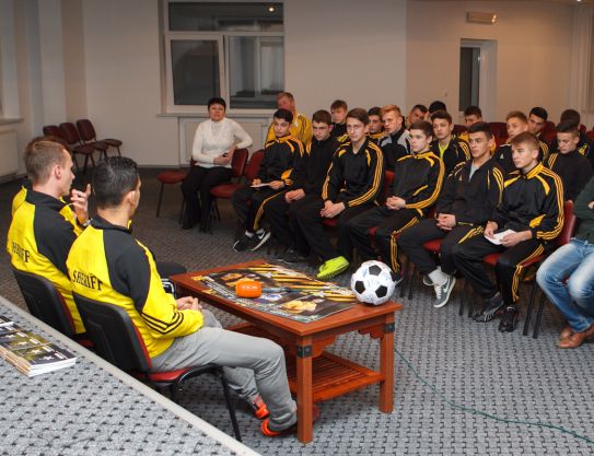 Meeting the trainees of FC Sheriff Football Academy