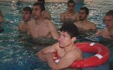 Evening training in the pool 26.01.13